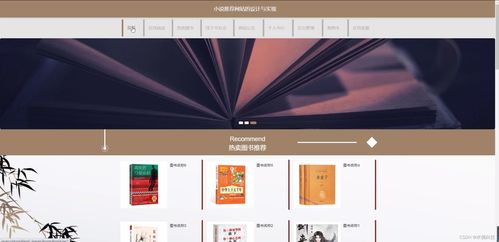 基于SSM框架的小說推薦網站設計與實現